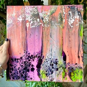 Painting on stretched canvas.